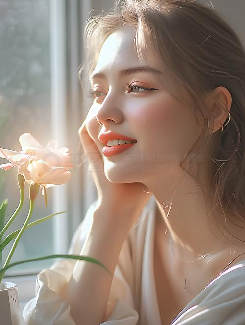 象征性插画：女性剪影与锁链